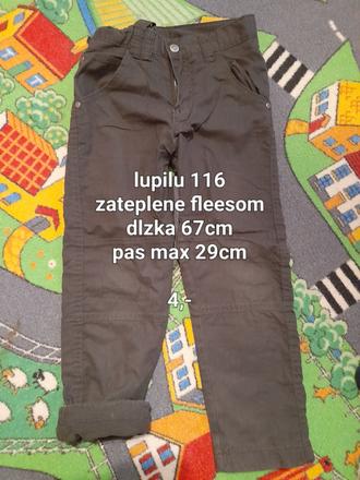 Nohavice zateplene, lupilu,116