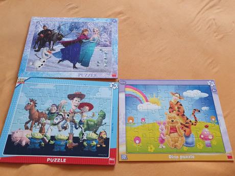 Predám 3 ks puzzle 4+, 