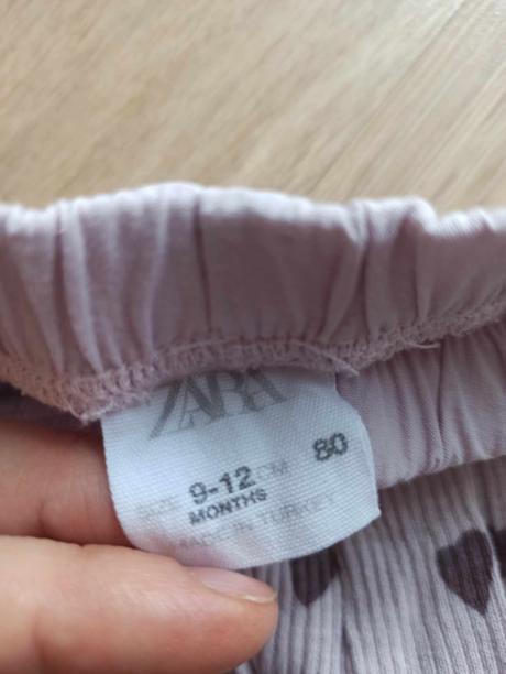 Legíny rebrované zara vrubkované, zara,80