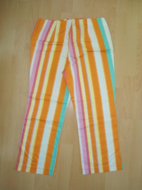 Farebne pasikove nohavice, s