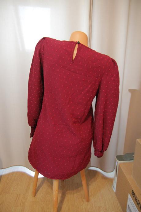 Predĺžený bordový top, s/m, s