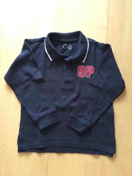 1x oblecene polo tricko s dlhym rukavom, 116