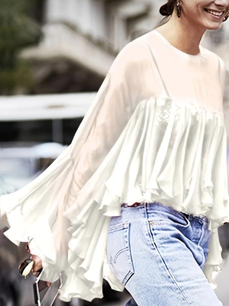 Volánová blúzka -m       2+1zadarmo, m