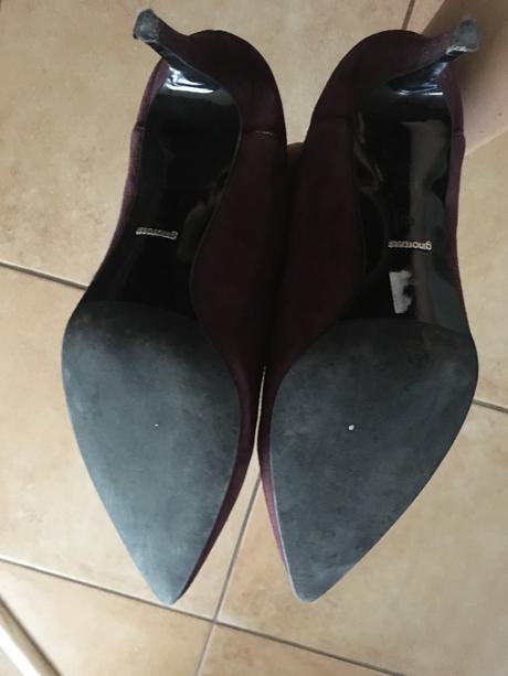 Bordové členkové čižmy, 40