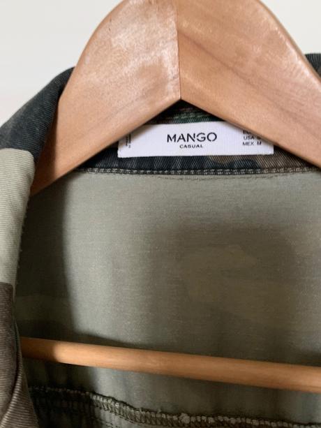 Maskacova parka s aplikaciami, mango,m