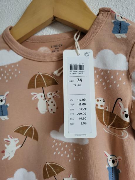 Lindex 74 tričko, 68–80