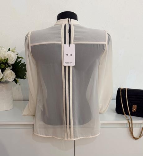 Reiss luxusná blúzka krémová, xs