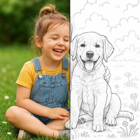 Omaľovánka z fotky,