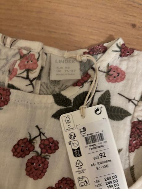 Lindex muselinove šaty maliny 92, lindex,92