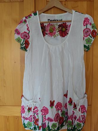 Desigual originál vyšívané letne minišaty, desigual,m