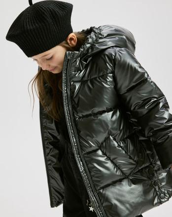 Prešívaná metalická bunda s kapucňou reserved, reserved,116 / 122