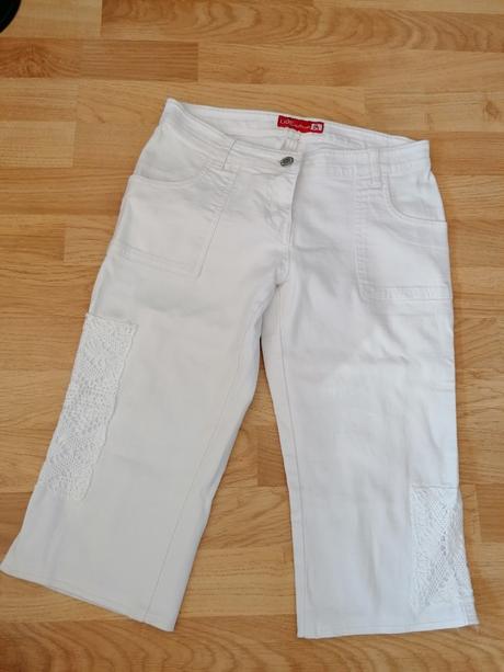 Trojštvrťové nohavice, s