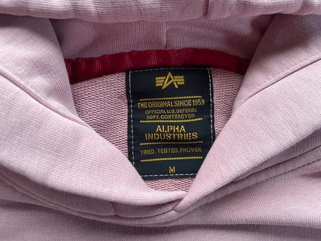 Ruzova mikina zn alpha industries, m