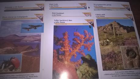 Karty z encyklopédie zvierat,