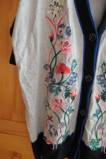 Gant vysivana luxusna oversize stylova vesta s-l, gant,m