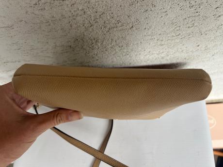 Coach crossby bezova kabela 22x23x3 kabelka kozena, coach