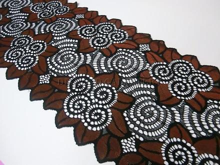 Krajka čierno zlatá 180 mm, 