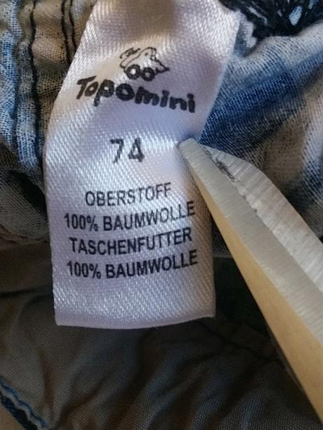 Chlapčenské modré kraťasy, topomini, 68-74 cm, topomini,74