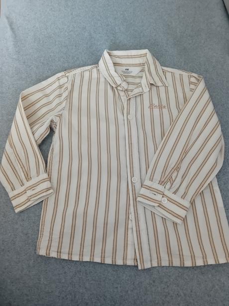 Košeľa s dlhým rukávom, h&m,98