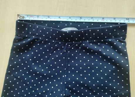 Bodkované legíny, h&m,128