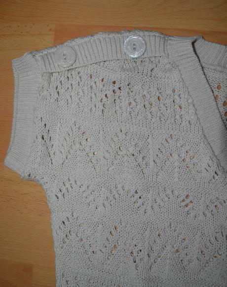 Nenosené pletené-hačkované šaty bennoti, veľ.44/46, 44