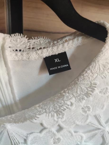 Tehotenské čipkované svadobné šaty, xl