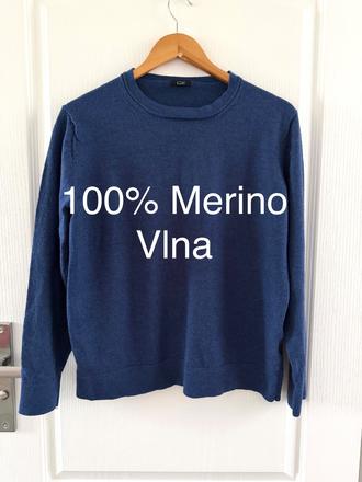 Klasický sveter zo merino vlny, l