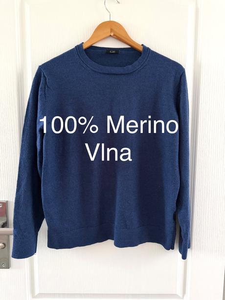 Klasický sveter zo merino vlny, l