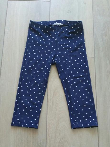 Legíny tenké so srdiečkami, h&m,92