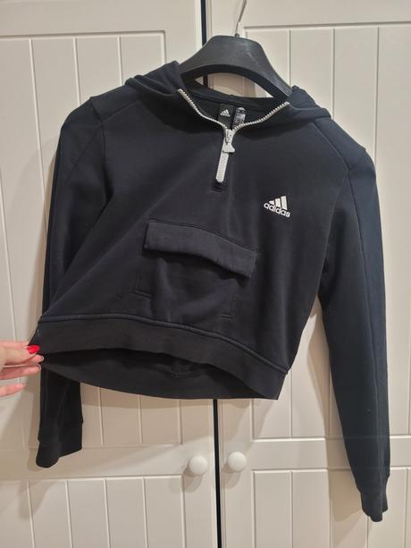 Crop mikina, adidas,m