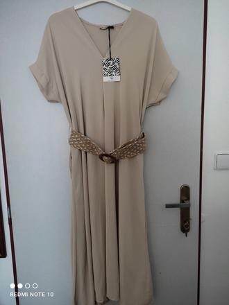 Midi šaty s opaskom, 38 / 40 / l / m / xl