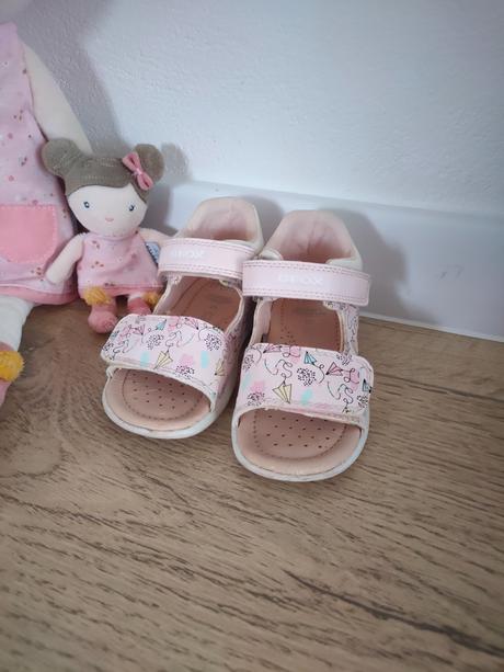 Dievčenské kožené sandále geox, veľ. 23, geox,23
