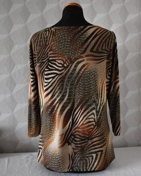 Bianca nygard , top vzorovaný veľ. l/xl, l
