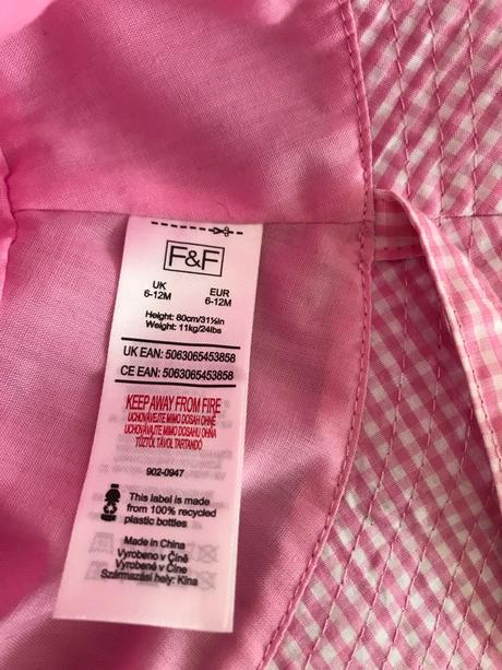 Letný klobúčik 6-12 mes., f&f,80