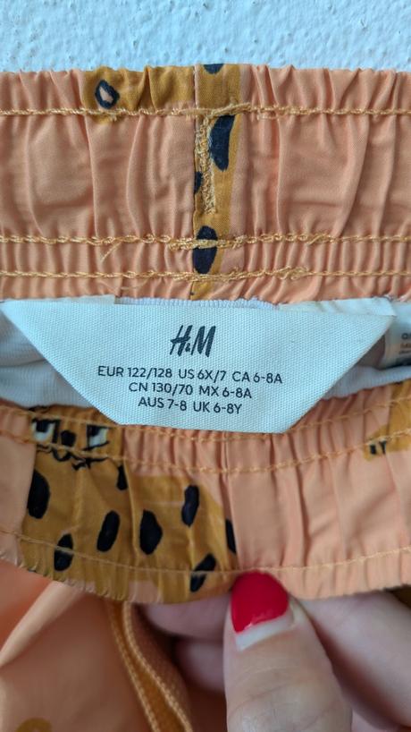 Plavky h&m veľ 122/128, h&m,122