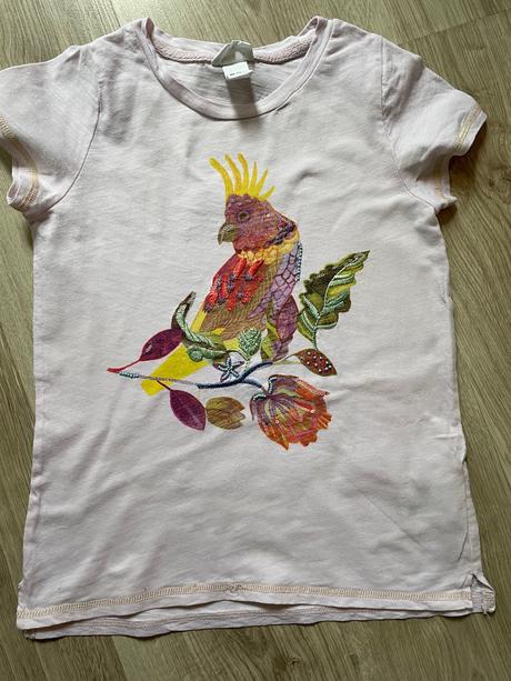 Tričko papagáj 8-10 rokov, h&m,140