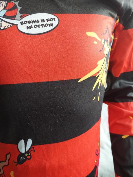 Postrach denis komplet kostým veľ.140,