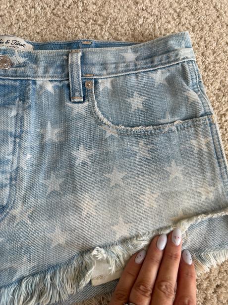 Damsk riflove kratasy abercrombie & fitch, abercrombie&fitch,l
