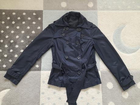 Tenky elegantny kabat/bunda, s