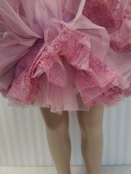 Ružový tanečný tricot, kostým, disney, 122-128, 