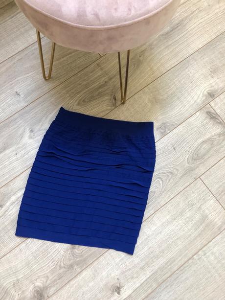 Damska/ dievčenská modra sukna s/m, s