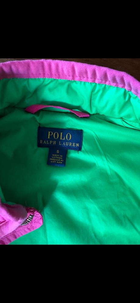Dievčenská ružová vesta ralph lauren, ralph lauren,116