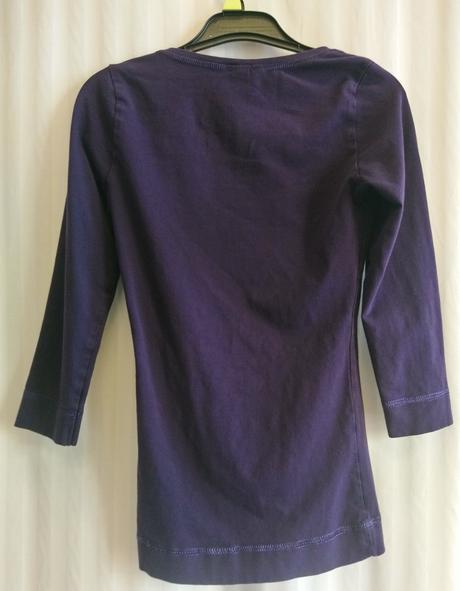 Dámsky elastický tmavo fialový top, h&m, xxs, h&m,xs