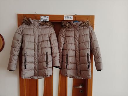 Dievčenské zimné kabáty zn.h&m veľ.140-146, 140