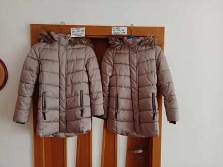 Dievčenské zimné kabáty zn.h&m veľ.140-146, 140