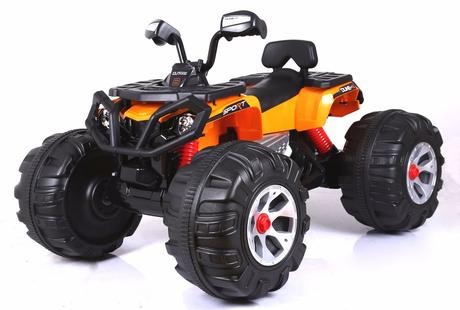 Elektrická štvorkolka červená,