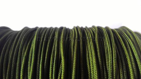 Shamballa šnúrka 1,5 mm nylonová - olivová, 