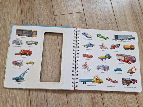 Dopravne prostriedky, kniha s magnetkami, 