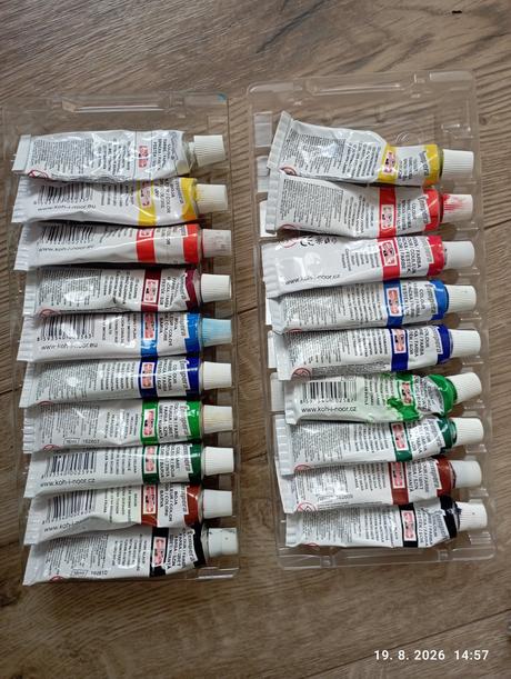 Temperové farby (už s poštou), 