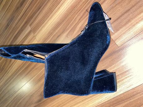 Zlava nadherne trendy zamatove kotnicky, zara,38